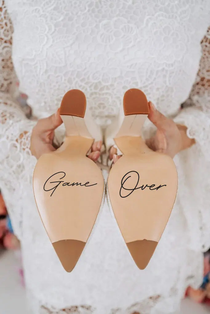 Uzlīmes uz zoles "Game Over" - Manadruka.lv