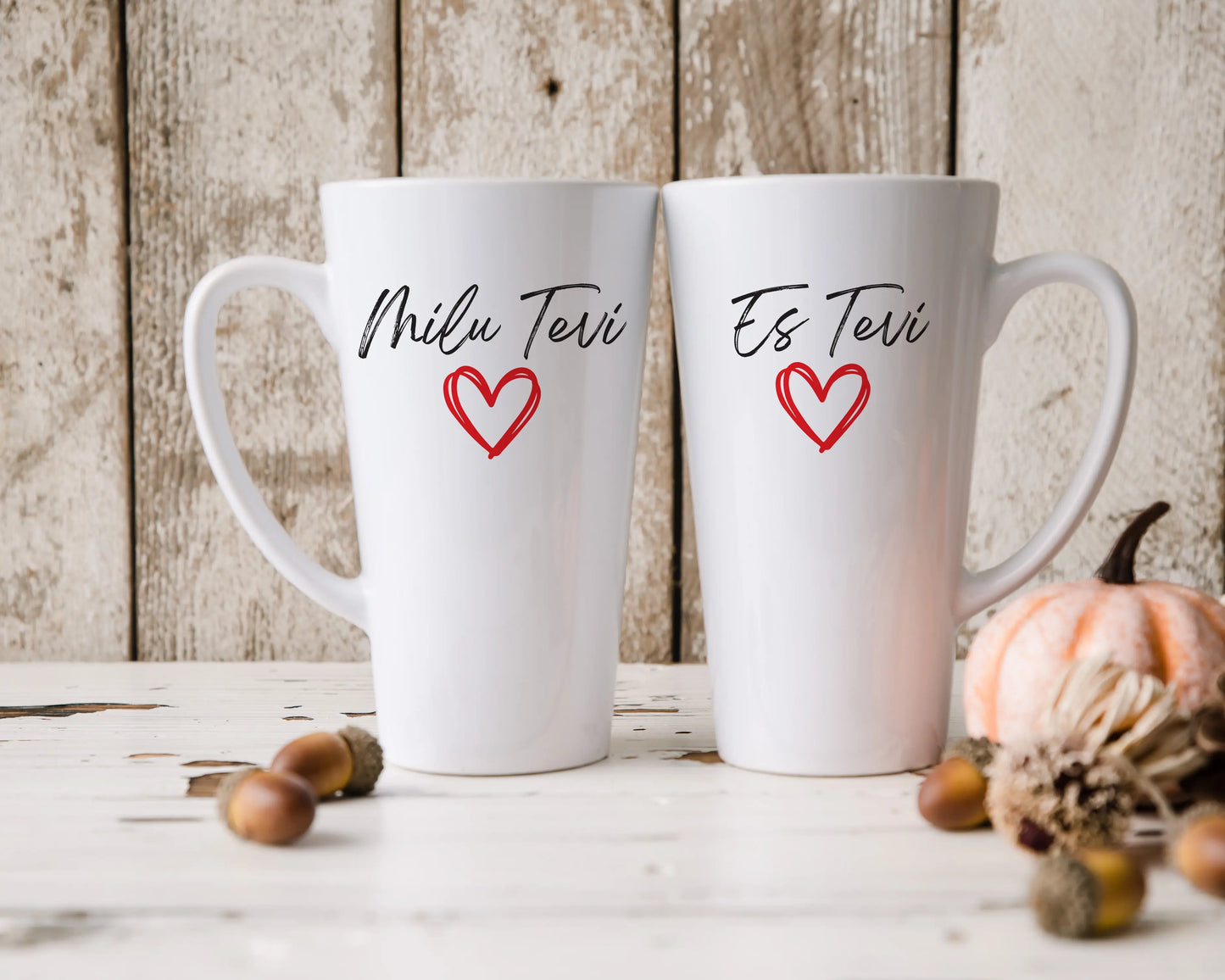 "Mīlu Tevi - Es Tevi" Latte krūze Manadruka.lv