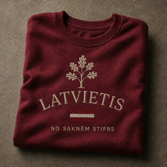 Izšūts džemperis “LATVIETIS” ar ozolu