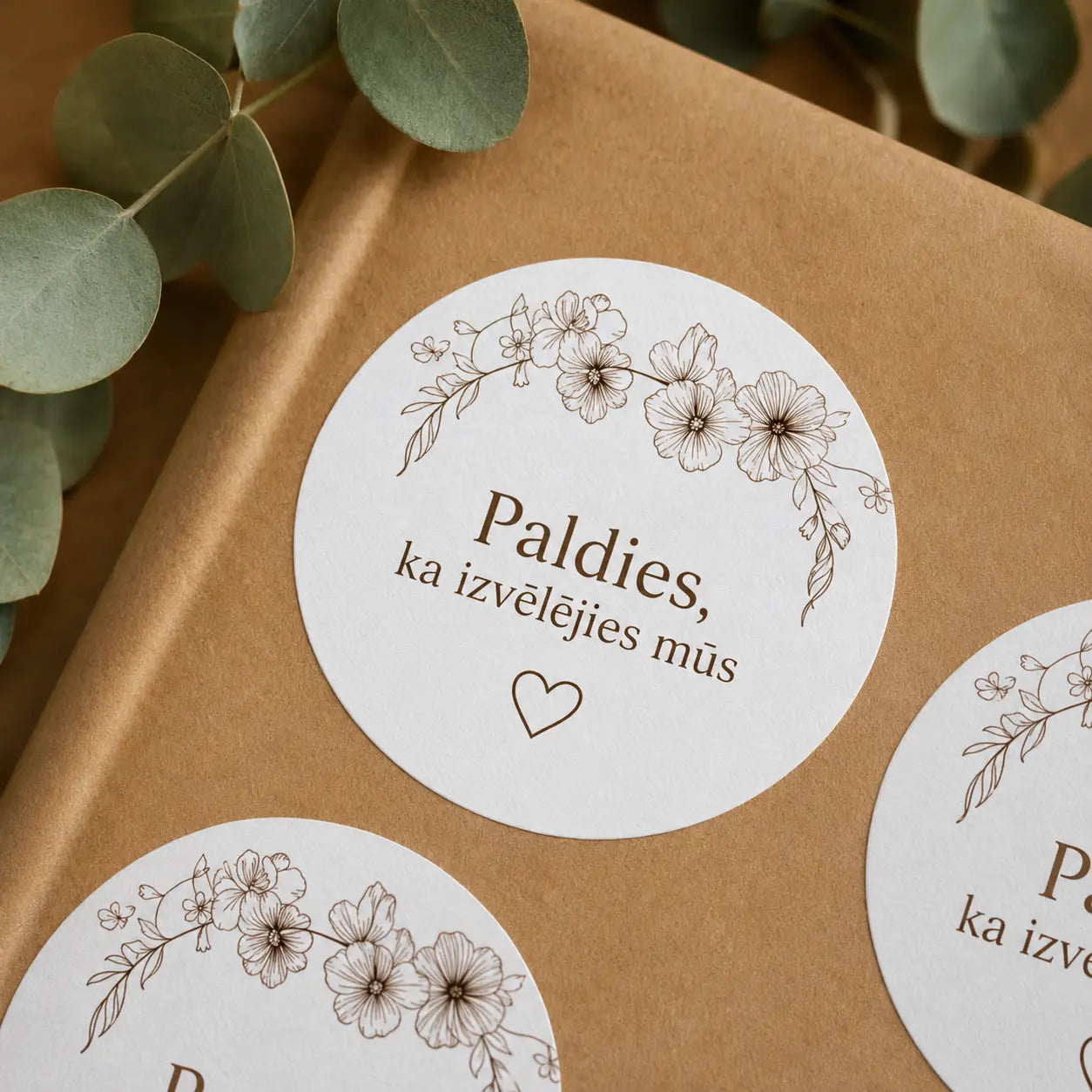 Personalizētas uzlīmes iepakojumam un produktiem